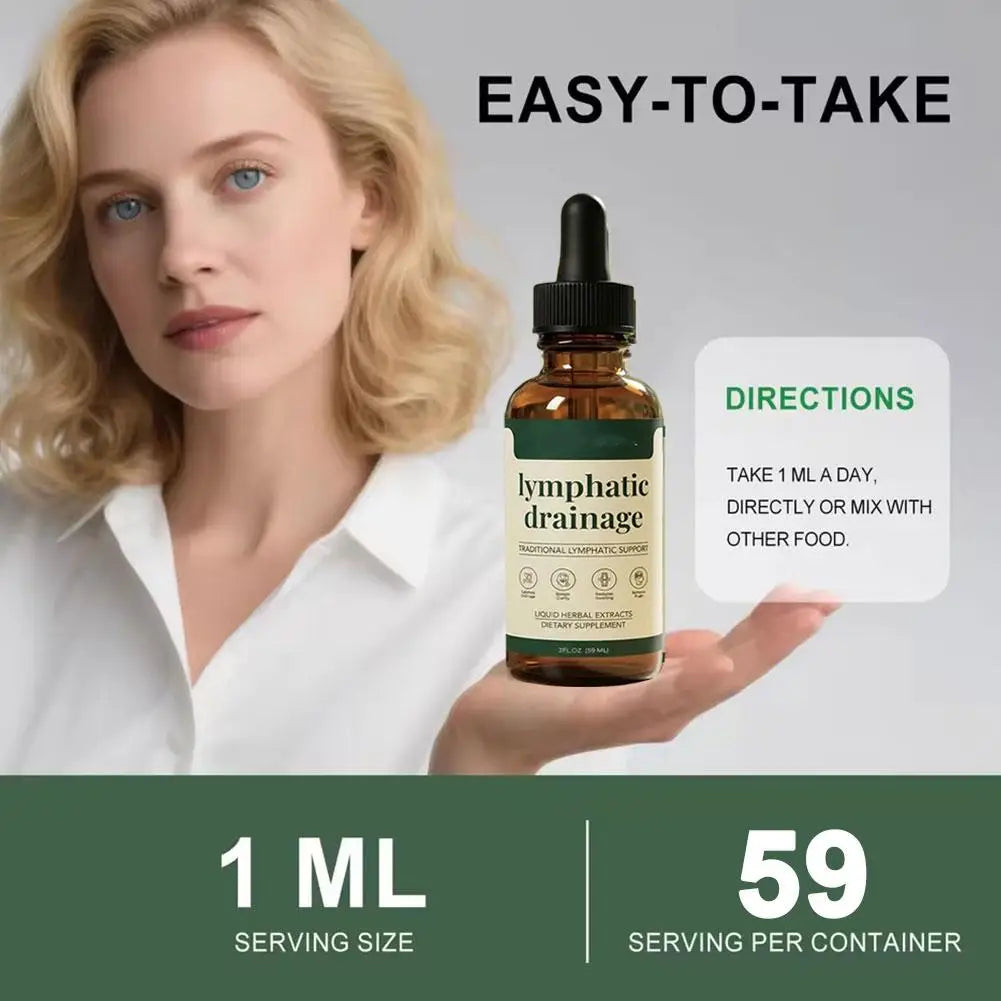 قطرات عشبيه طبيعية – دعم يومي للجهاز الليمفاوي. 59مل